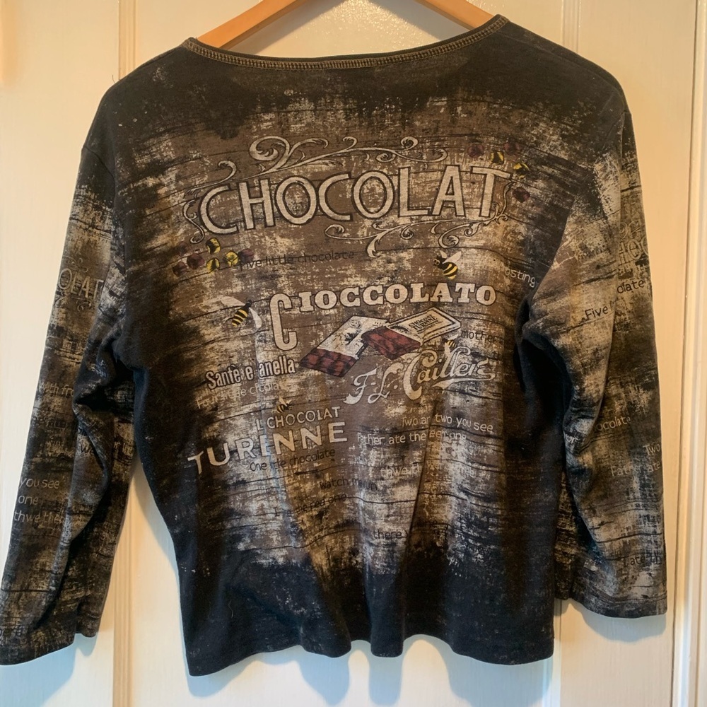 Cactus Y2K Chocolat Embellished Shirt L - Picture 4 of 13